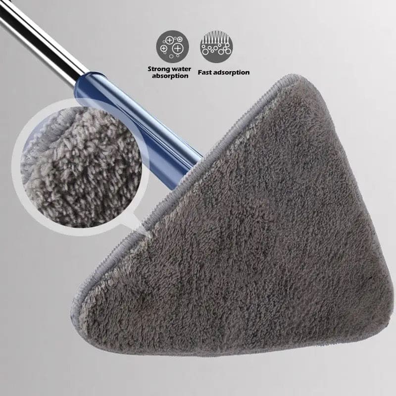 Triangle Extendable Cleaning Mop, 360° Rotatable Squeeze Mop, Multipurpose Cleaning Brush, Floor Window Cleaning Squeegee Mop, Mop Cleaner for Kitchen Toilet, Automatic Wringer Mop, Adjustable Telescopic Mop Triangle Extendable Cleaning Mop, 360° Rotatable Squeeze Mop, Multipurpose Cleaning Brush, Floor Window Cleaning Squeegee Mop, Mop Cleaner for Kitchen Toilet, Automatic Wringer Mop, Adjustable Telescopic Mop